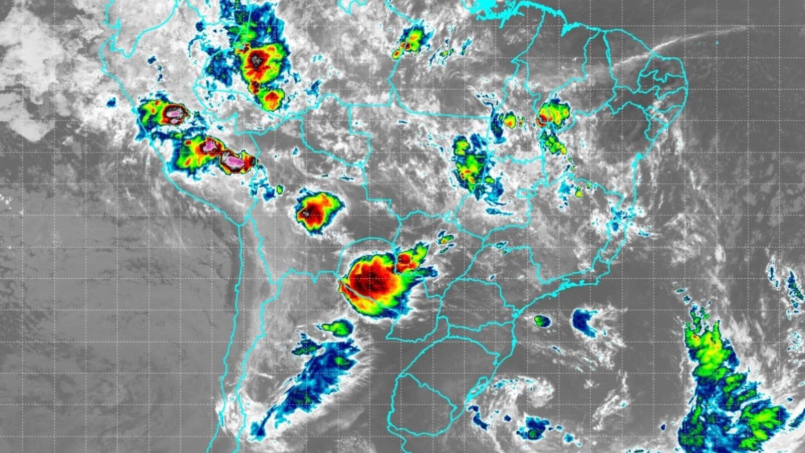 Frente fria mantém Goiás sob instabilidade e aumenta risco de chuvas intensas neste domingo